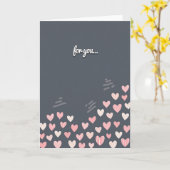 Carte de vœux For You Hearts (Fleur jaune)