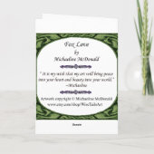 Carte de voeux Fox Love (Dos)