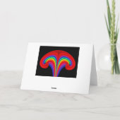 Carte de voeux fractionnée Rainbow Uterus (Dos)