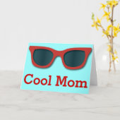 Carte de voeux fraîche de lunettes de soleil de (Fleur jaune)