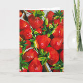 Carte de vœux Fraises d'été (Devant)