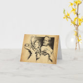 Carte de voeux Frankenselfie (Fleur jaune)