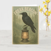 Carte de voeux Freak Beacon Raven (Fleur jaune)