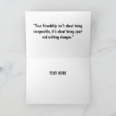 Carte de voeux Friends Forever (Intérieur)