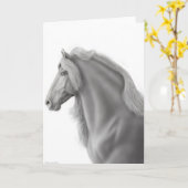 Carte de voeux frisonne d'étalon (Fleur jaune)