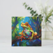 Carte de voeux Frog Art (Debout devant)