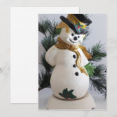 Carte de voeux Frosty Noël (Devant / Derrière)