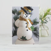 Carte de voeux Frosty Noël (Debout devant)