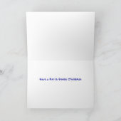 Carte de voeux FROSTY'S NIGHT Snowman Design (Intérieur)