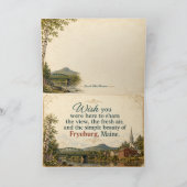 Carte de vœux Fryeburg Maine (Intérieur)