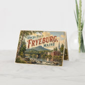 Carte de vœux Fryeburg Maine (Devant)