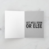 CARTE DE VŒUX FUN DRÔLE "REMETTEZ-VOUS BIEN" DE LA (Intérieur)