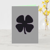 Carte de voeux funéraire Black Clover Irish wake (Fleur jaune)