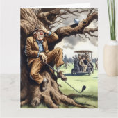 Carte de voeux Funny Golf (Devant)
