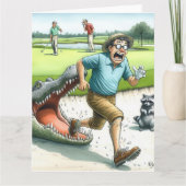 Carte de voeux Funny Golf (Devant)