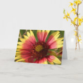 Carte de voeux Gaillardia (Fleur jaune)
