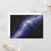Carte de voeux Galaxy Painting (Devant/Arrière en situation)