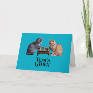 Carte de vœux Gambit de joli tabby