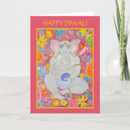 Carte de voeux Ganesh Diwali (Devant)