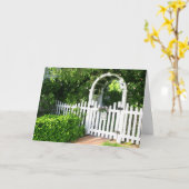 Carte de voeux Garden Gate (Fleur jaune)