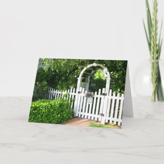 Carte de voeux Garden Gate (Devant)