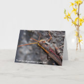 Carte de voeux Garden Locust Grasshopper (Fleur jaune)