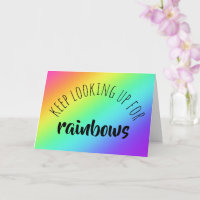 Carte de vœux Gardez les yeux levés pour les arcs-