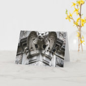 Carte de voeux Gargoyle (Fleur jaune)