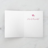 Carte de vœux gâteau aux fraises pour la fête des (Intérieur)