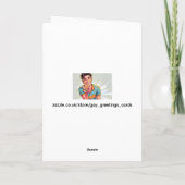 Carte de vœux gay Golden Boy (Dos)
