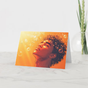 Carte de vœux gay sur le thème du bain de soleil