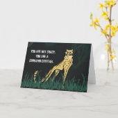 Carte de voeux GD Cheetah non estampillée (Fleur jaune)
