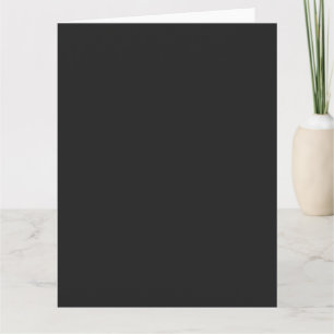 Carte de vœux géante noire sinistre