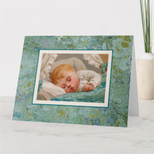 Carte de vœux géante pour bébé adorable