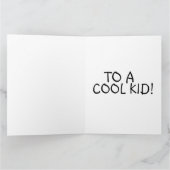 CARTE DE VŒUX GÉANTE POUR FILLES SUPER COOL (Intérieur)