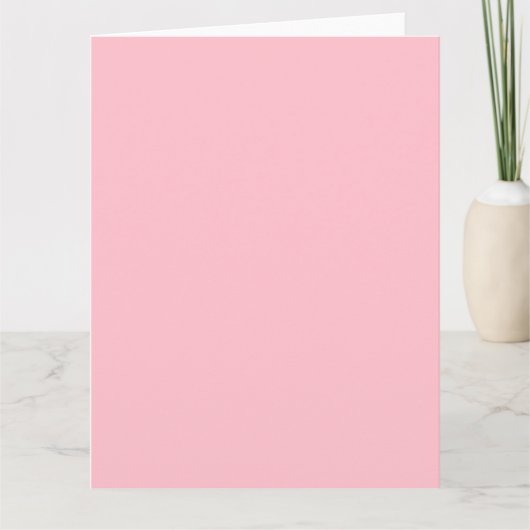 Carte de vœux géante rose (Devant)