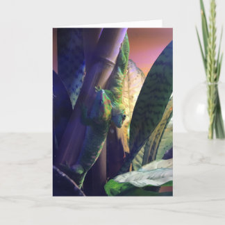 carte de voeux gecko #3 (amour)