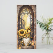 Carte de voeux générale à plat vide (Debout devant)