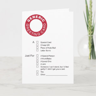 Carte de voeux générique