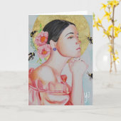 Carte de voeux Genius Feminine #2 (Fleur jaune)