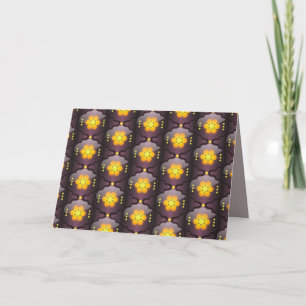 Carte de voeux géométrique de style marocain