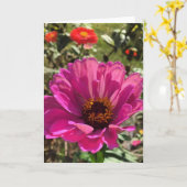 carte de voeux gerbera (vide à l'intérieur) (Fleur jaune)