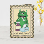 Carte de voeux Get Well Bientôt (Fleur jaune)