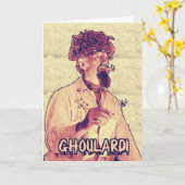 Carte de voeux Ghoulardi (Surreal 4) avec envelopp (Fleur jaune)