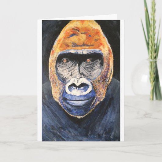 Carte de voeux Ginger gorilla (Devant)