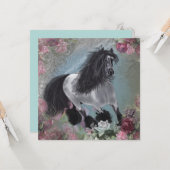 Carte de vœux GipsyVanner1 (Devant/Arrière en situation)