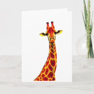Carte de vœux Girafe / Carte avec Girafe
