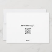 Carte de vœux Girafe (simple) (Dos)
