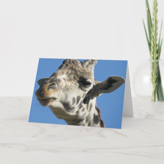 Carte de voeux Giraffe (Devant)