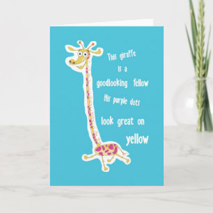 Carte de voeux Giraffe